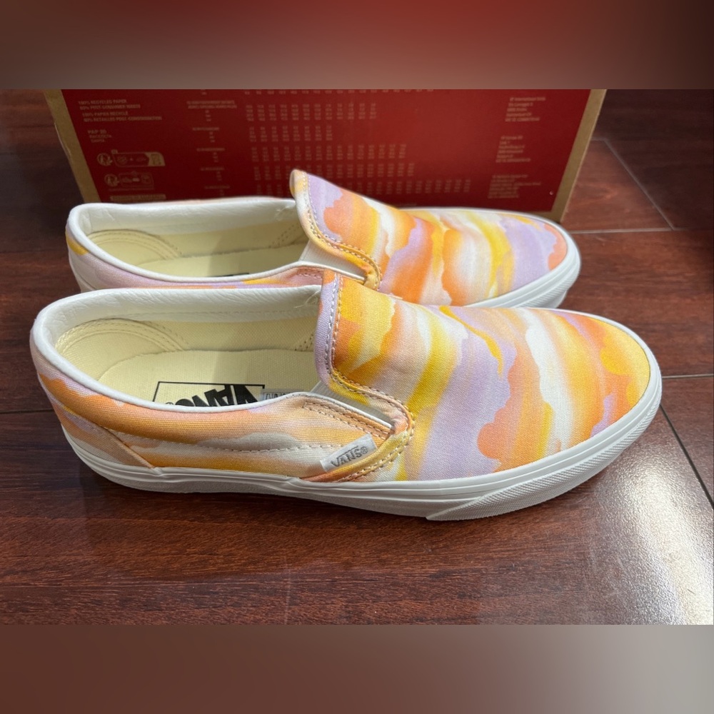 Womens 7.5 Vans Classic Slip On Festival Dream Sneaker Shoe Low Top New HALF BOX - Picture 6 of 16